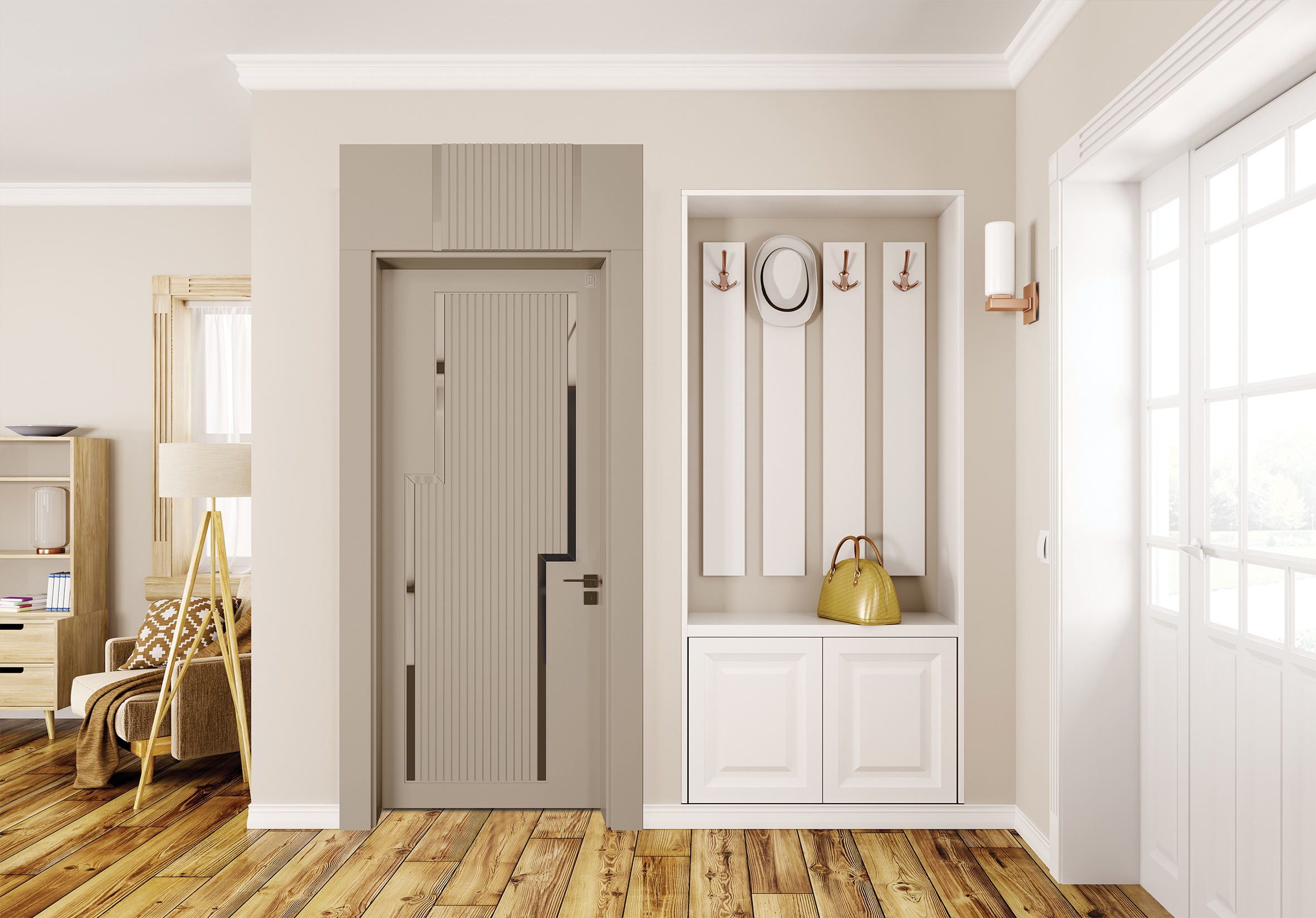 BY-6002 Porte intérieure Laqué